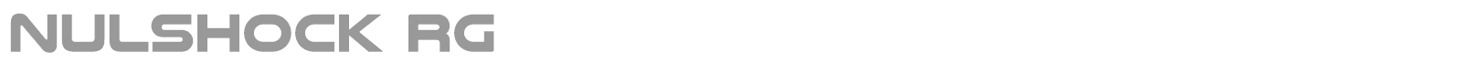 Nulshock font preview